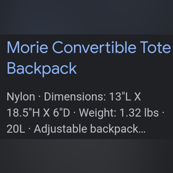 Kipling Convertible backpack / holder bag - Picture 8 of 14